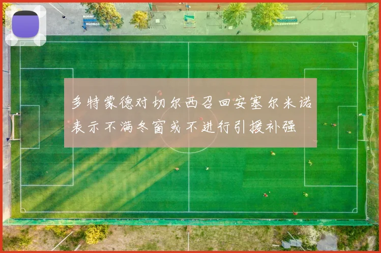多特蒙德对切尔西召回安塞尔米诺表示不满冬窗或不进行引援补强